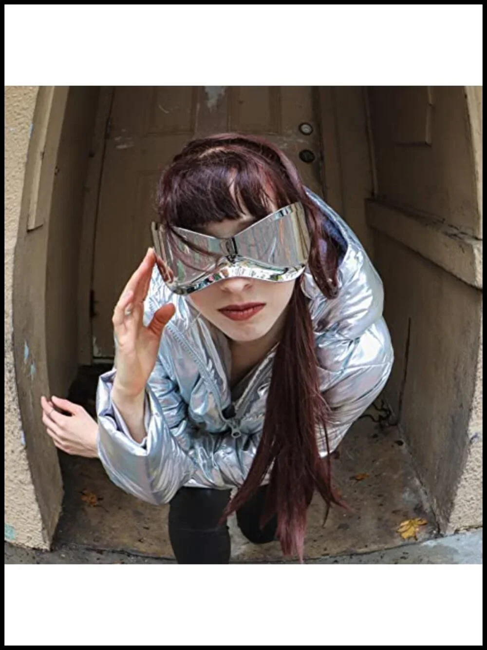 Futuristic Oversized Y2K Wrap Around Shield Sunglasses UV Protection